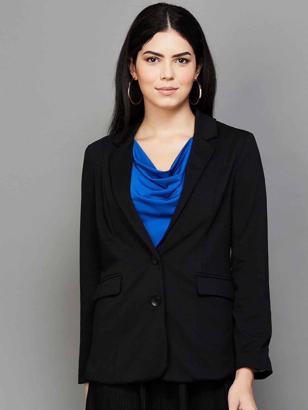 

CODE by Lifestyle Notched Lapel Single-Breasted Blazers, Black