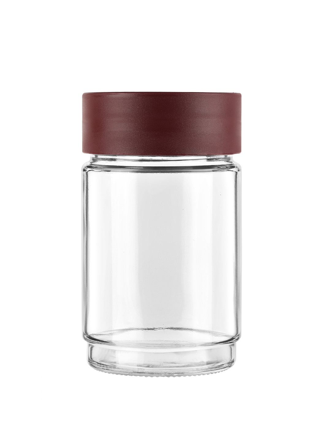 

Cello Modustack Transparent & Maroon Air Tight Glass Storage Container 750 ML