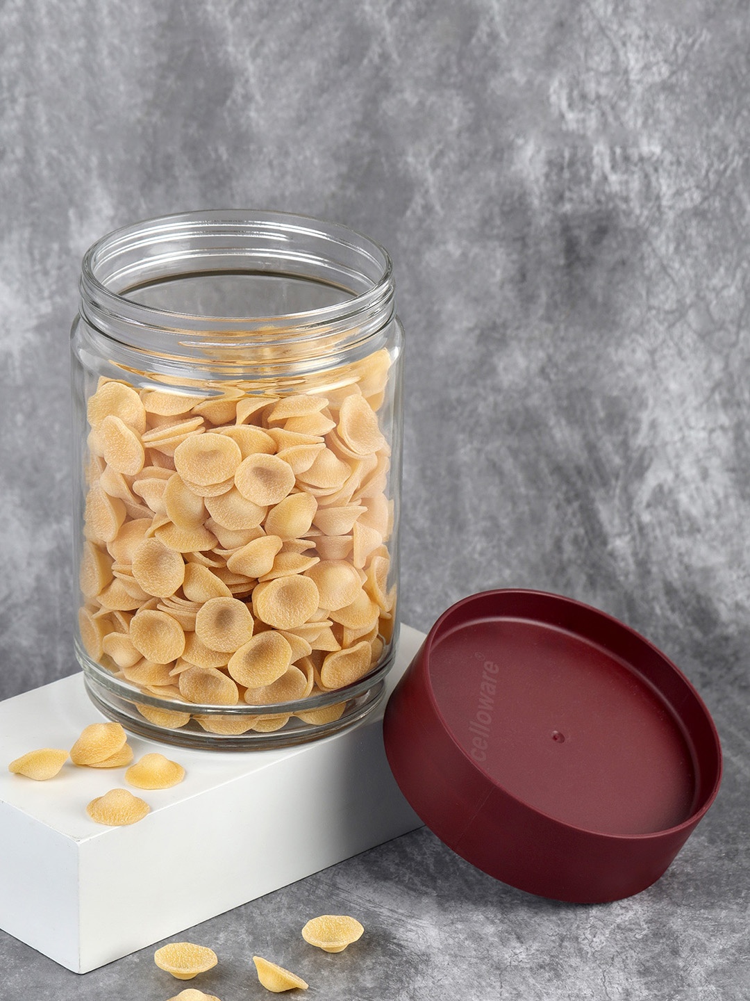

Cello Modustack Maroon Storage Glass Jar- 1500ml