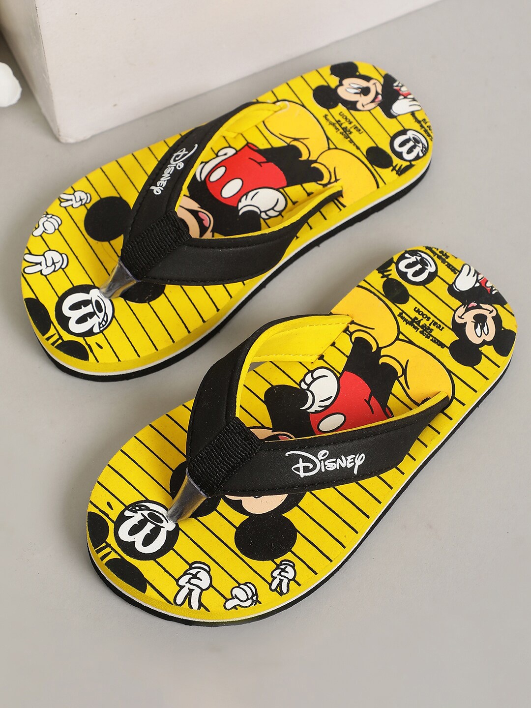 

Kids Ville Boys Mickey & Friends Printed Thong Flip-Flops, Yellow