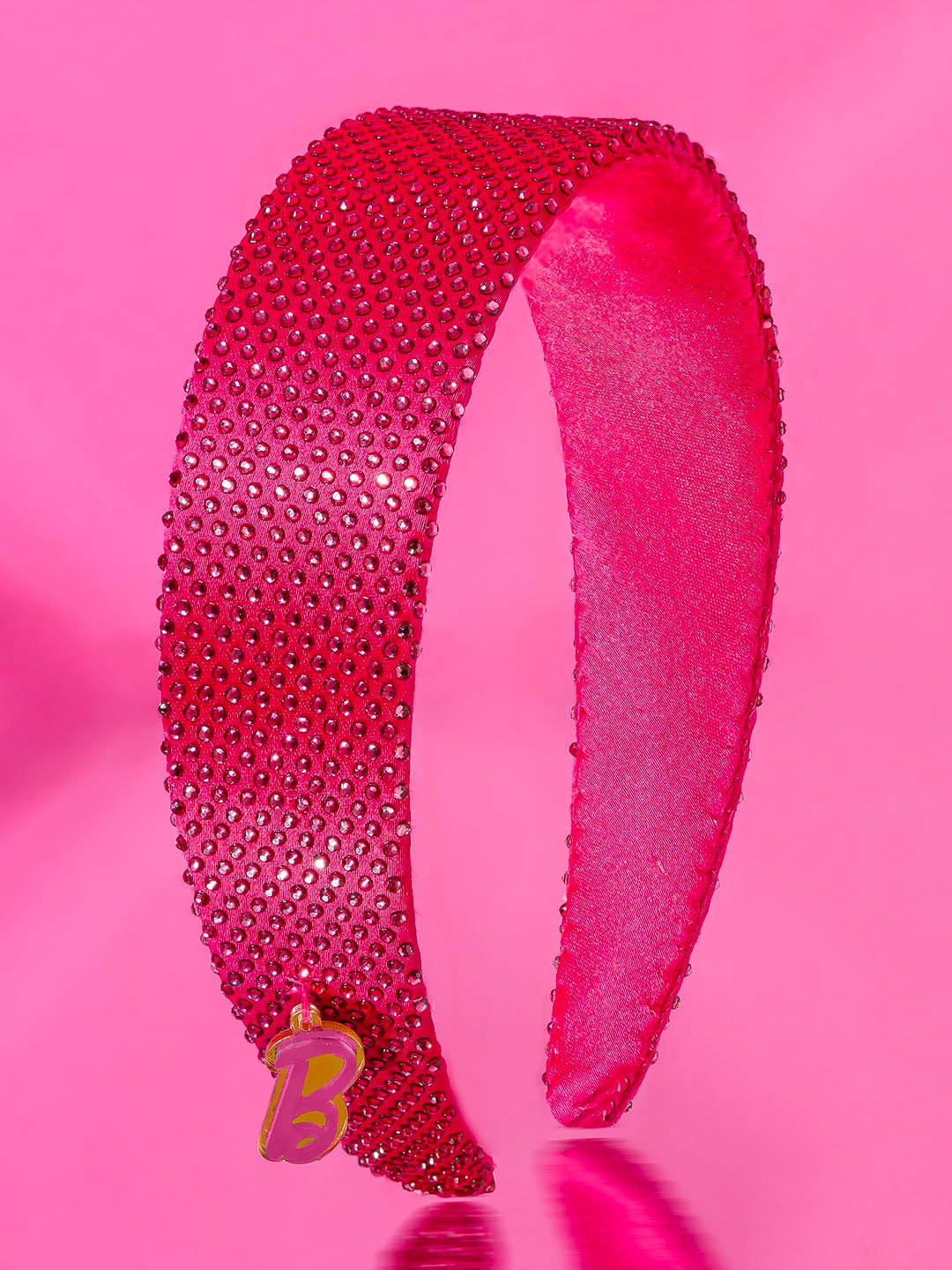 

HAIR DRAMA CO. Embellished Hairband with Barbie Charm, Pink