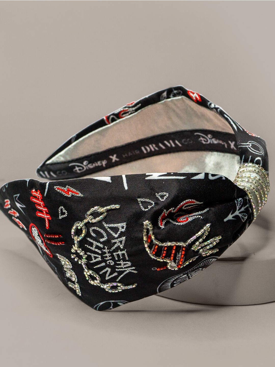 

HAIR DRAMA CO. Embellished Hairband, Black