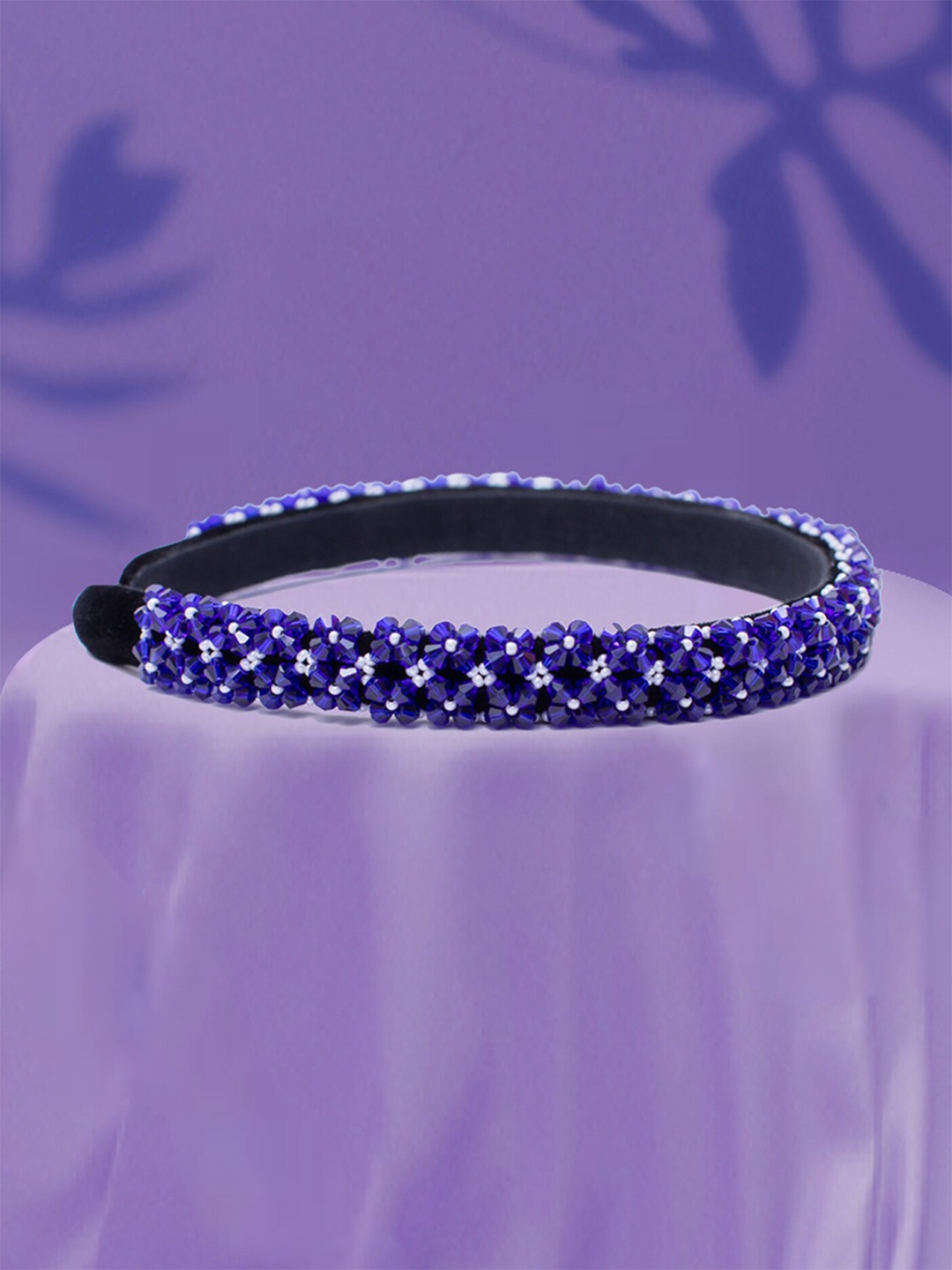

HAIR DRAMA COMPANY Embellished Hairband, Blue