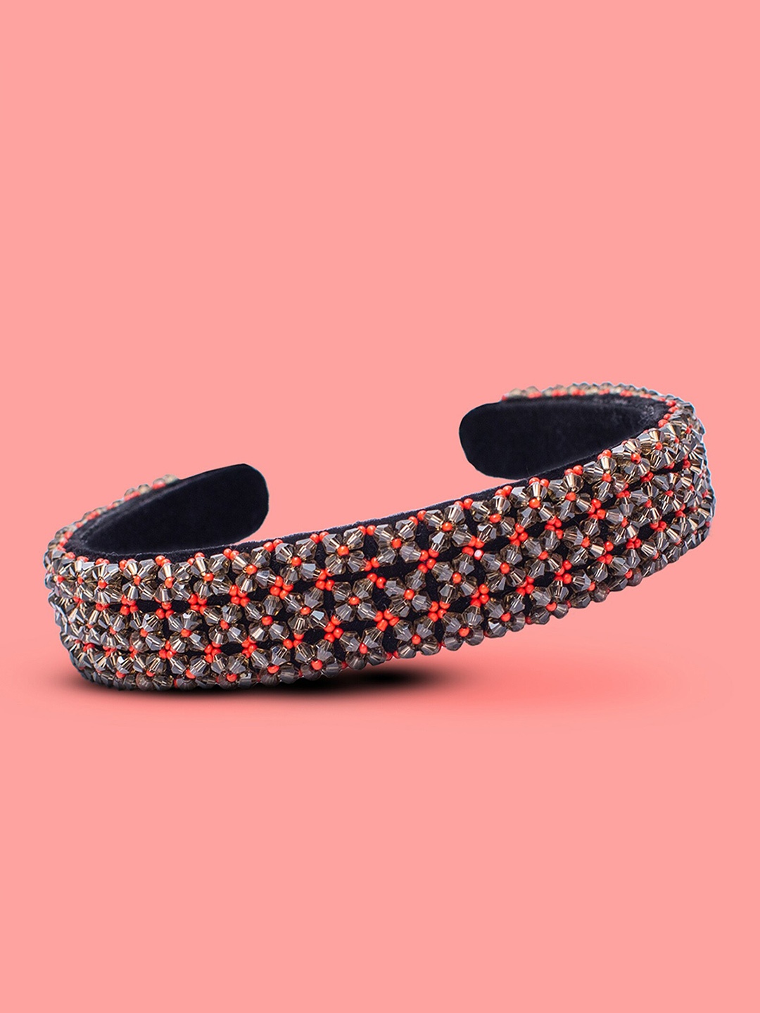 

HAIR DRAMA CO. Embellished Hairband, Red