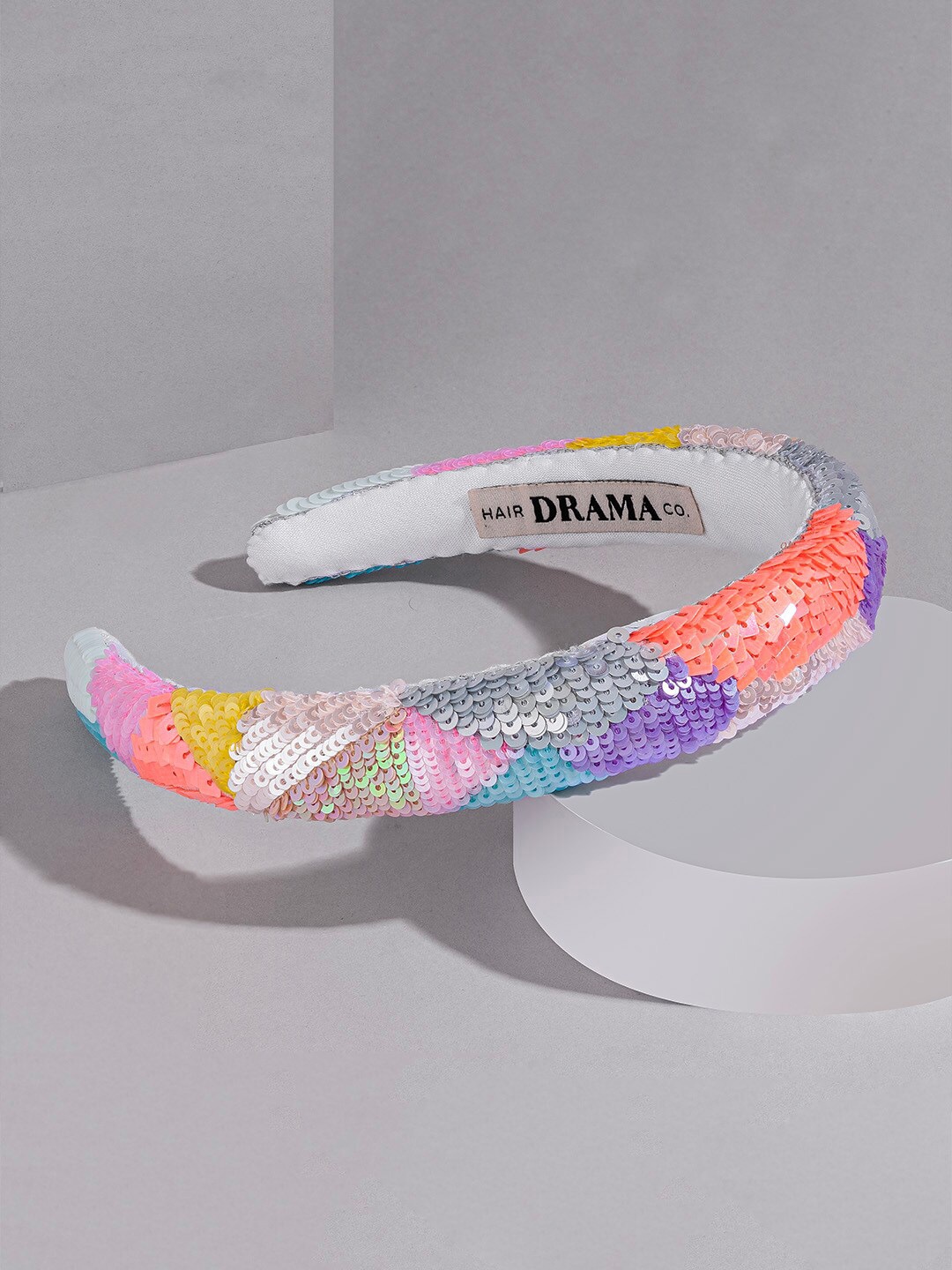 

HAIR DRAMA CO. Embellished Hairband, White