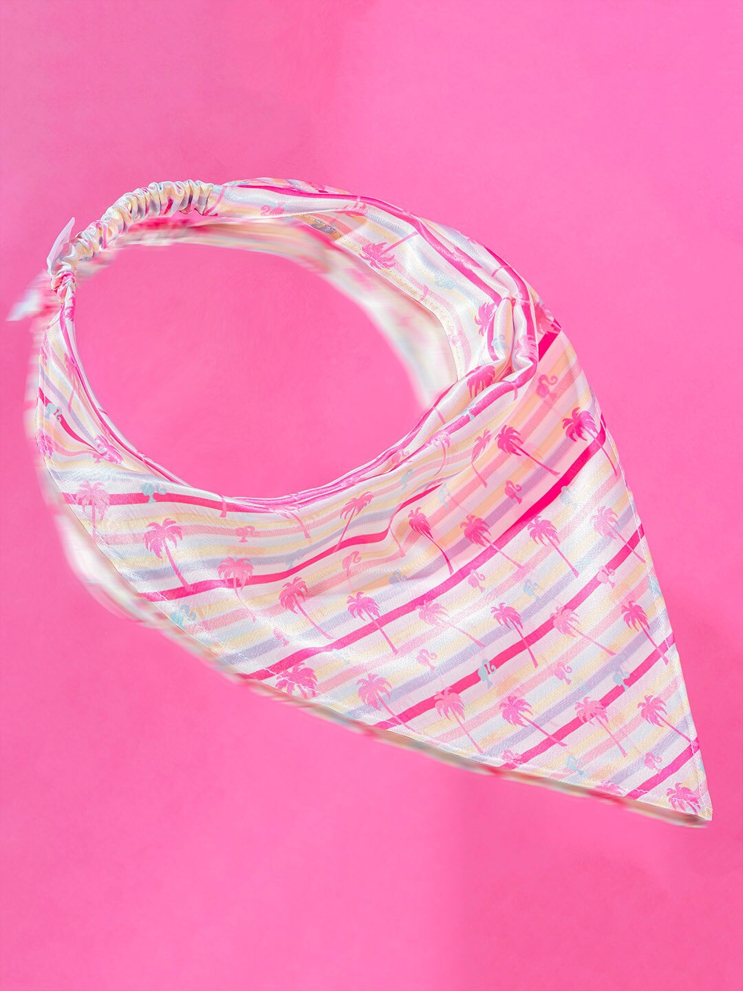 

HAIR DRAMA CO. Printed Hairband, Pink