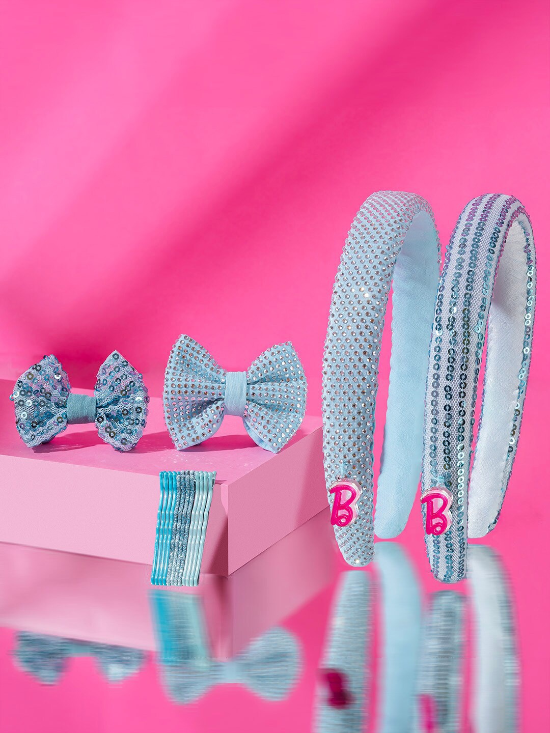 

HAIR DRAMA CO. Embellished Hair Accessory Set, Blue