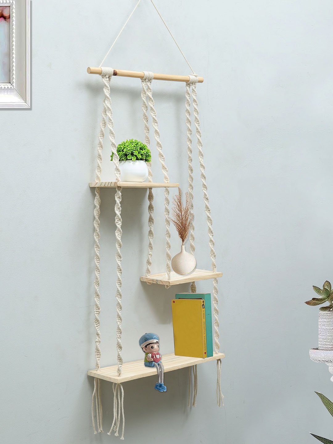 

Homesake White 3-Tier Wood Wall Shelves