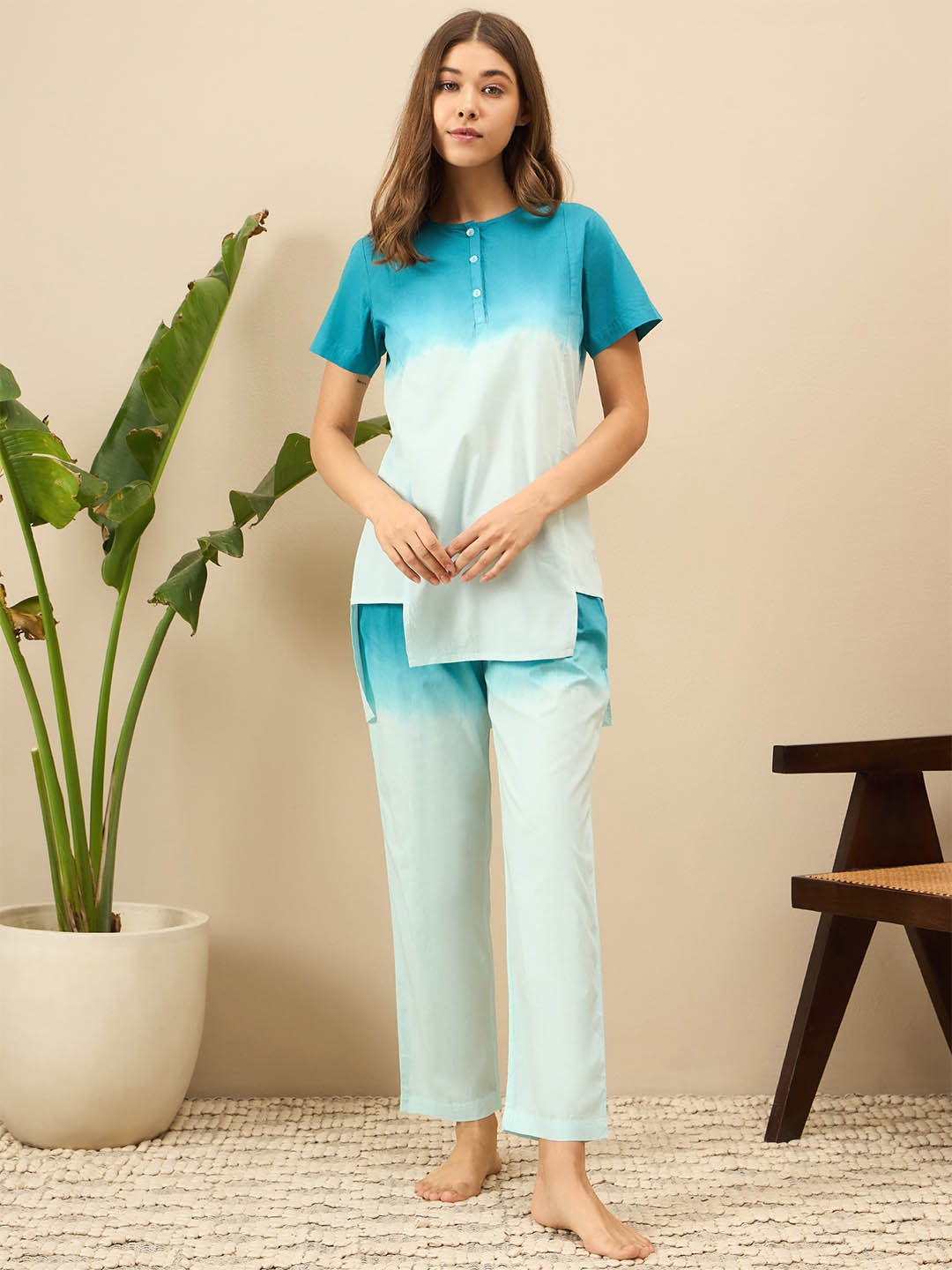 

July Dyed Top & Trousers Co-Ords, Green