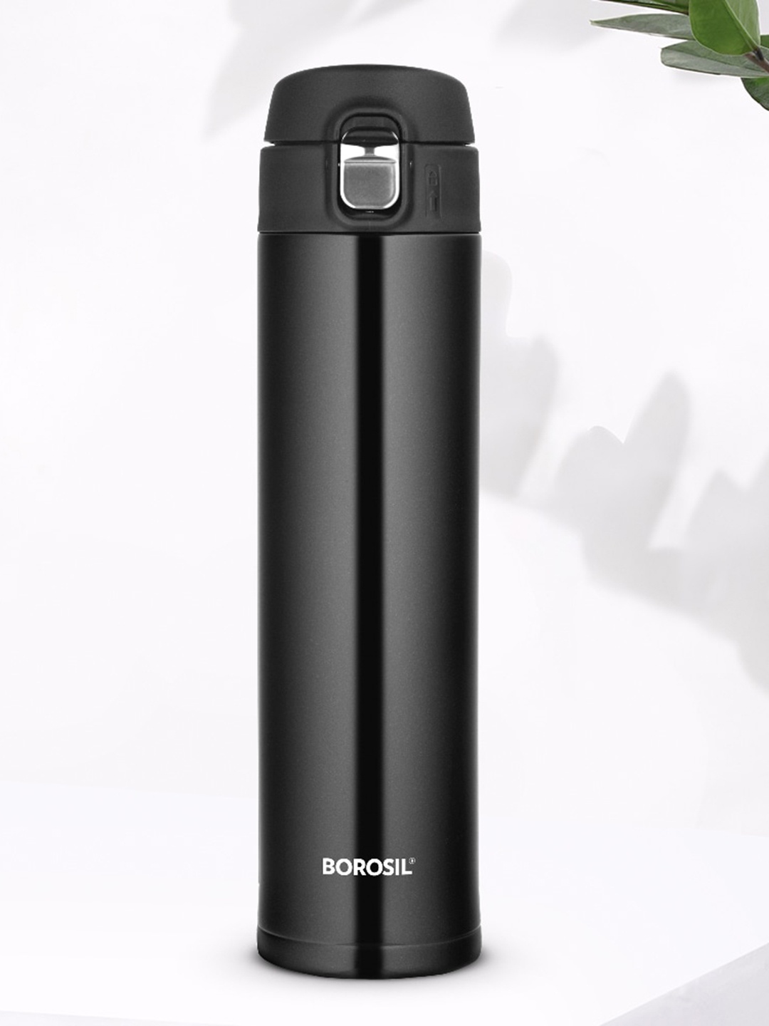 

BOROSIL Nova Steel Double Wall Vacuum Insulated Flask Bottle 500ml, Black