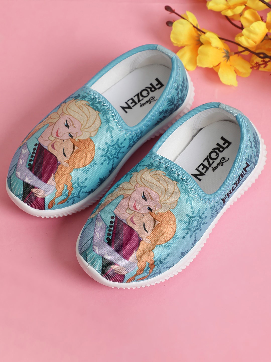 

Kids Ville Girls Frozen Printed Slip On Sneakers, Blue