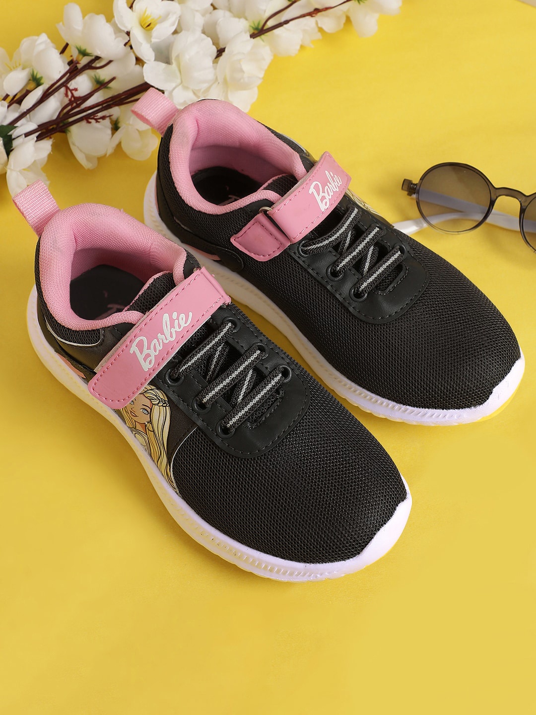 

Kids Ville Girls Barbie Printed Comfort Insole Sneakers, Grey