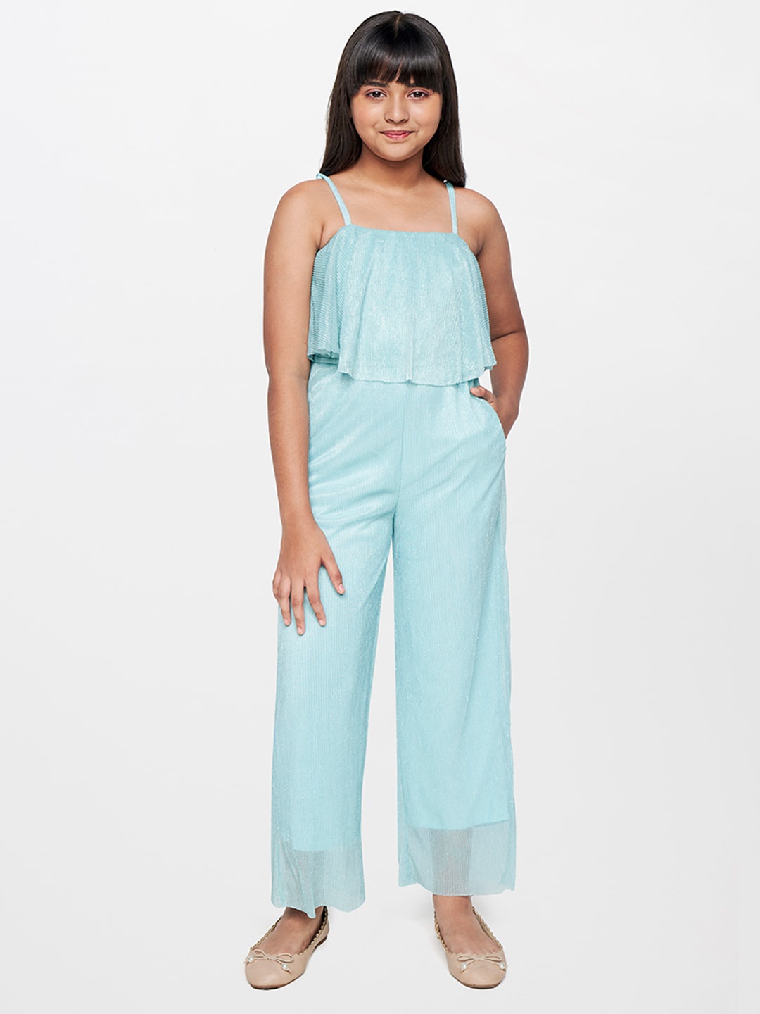 

AND Girls Basic Jumpsuit, Blue