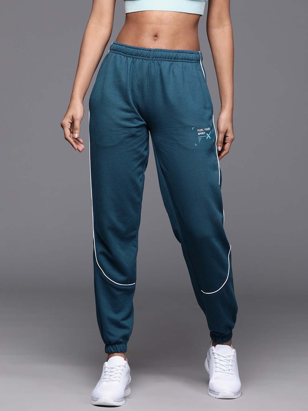 

HRX by Hrithik Roshan Women Lifestyle Joggers, Teal
