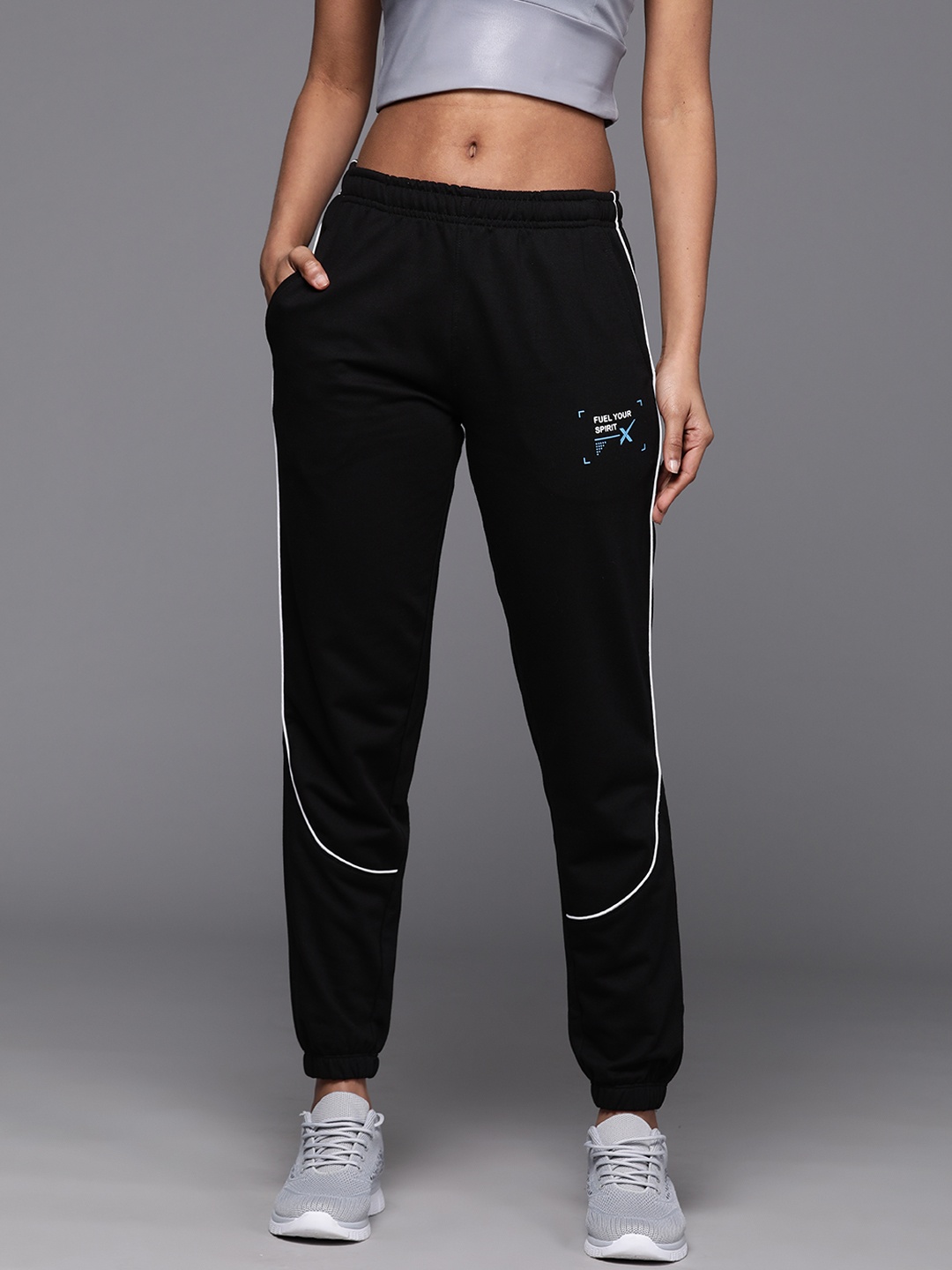 

HRX by Hrithik Roshan Women Lifestyle Joggers, Black