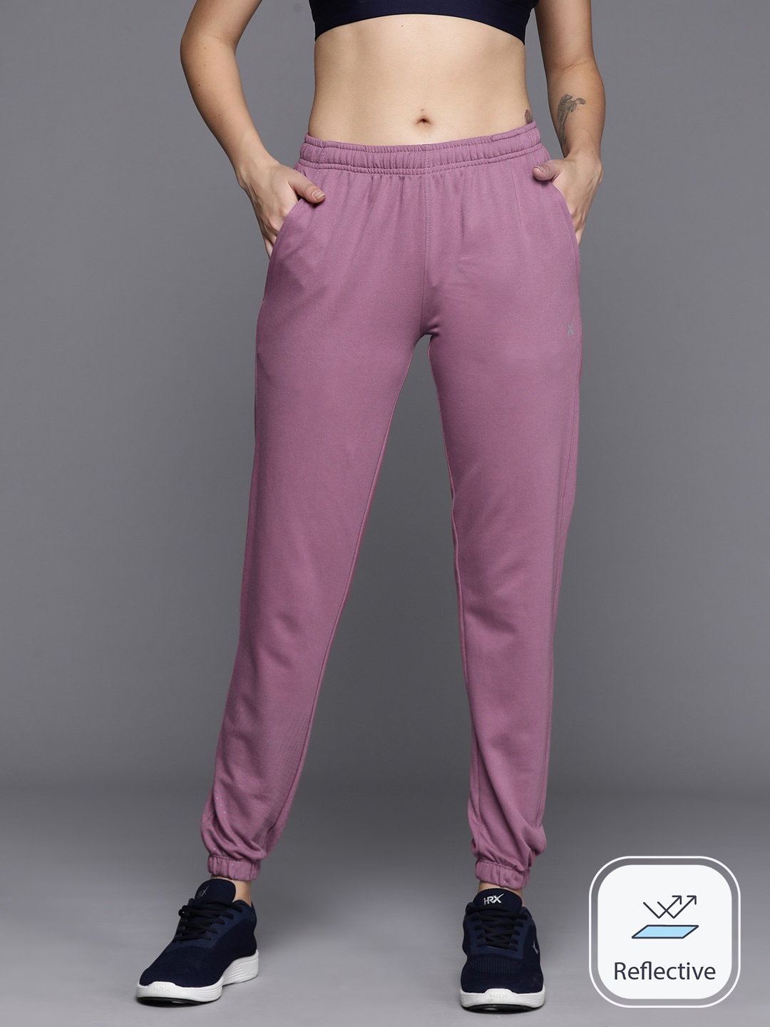 

HRX by Hrithik Roshan Women Rapid-Dry Training Joggers, Mauve