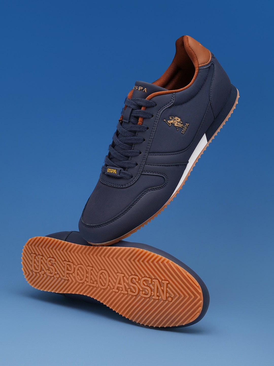

U.S. Polo Assn. Men Clane Casual Lace Up Shoes, Navy blue