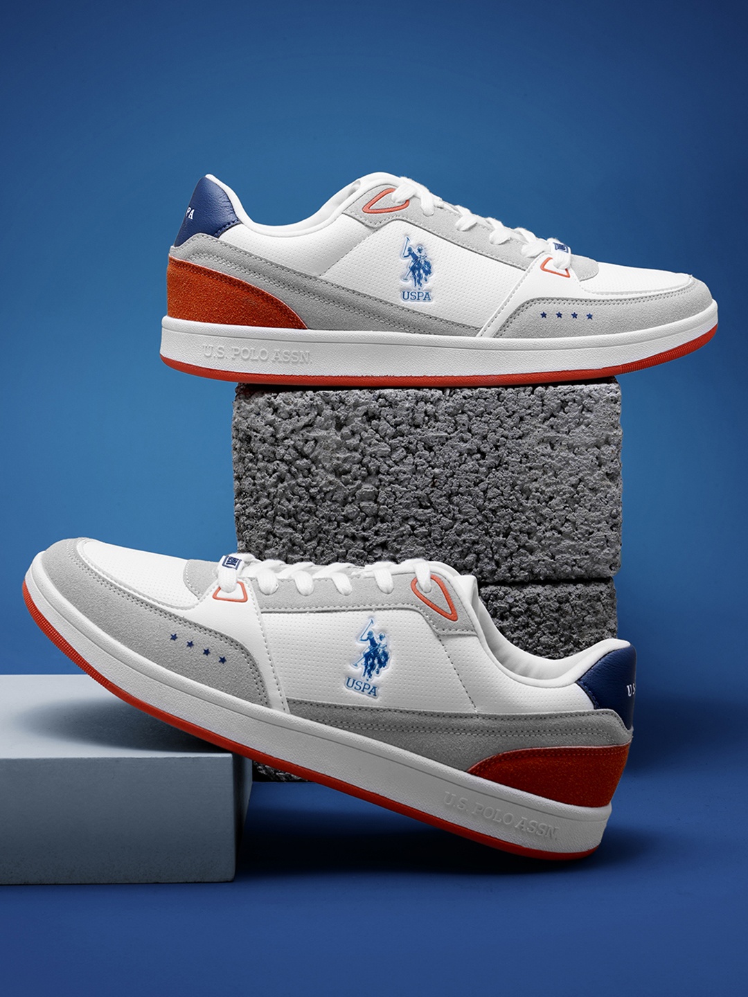 

U.S. Polo Assn. Men Landwin Retro Court Sneakers, White