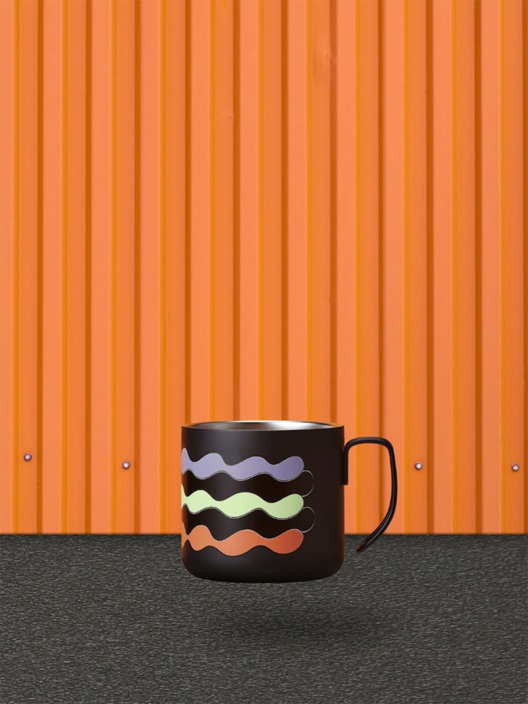 

Starbucks Halloween Black & Blue Floral Printed Stainless Steel Matte Mug 473 ML