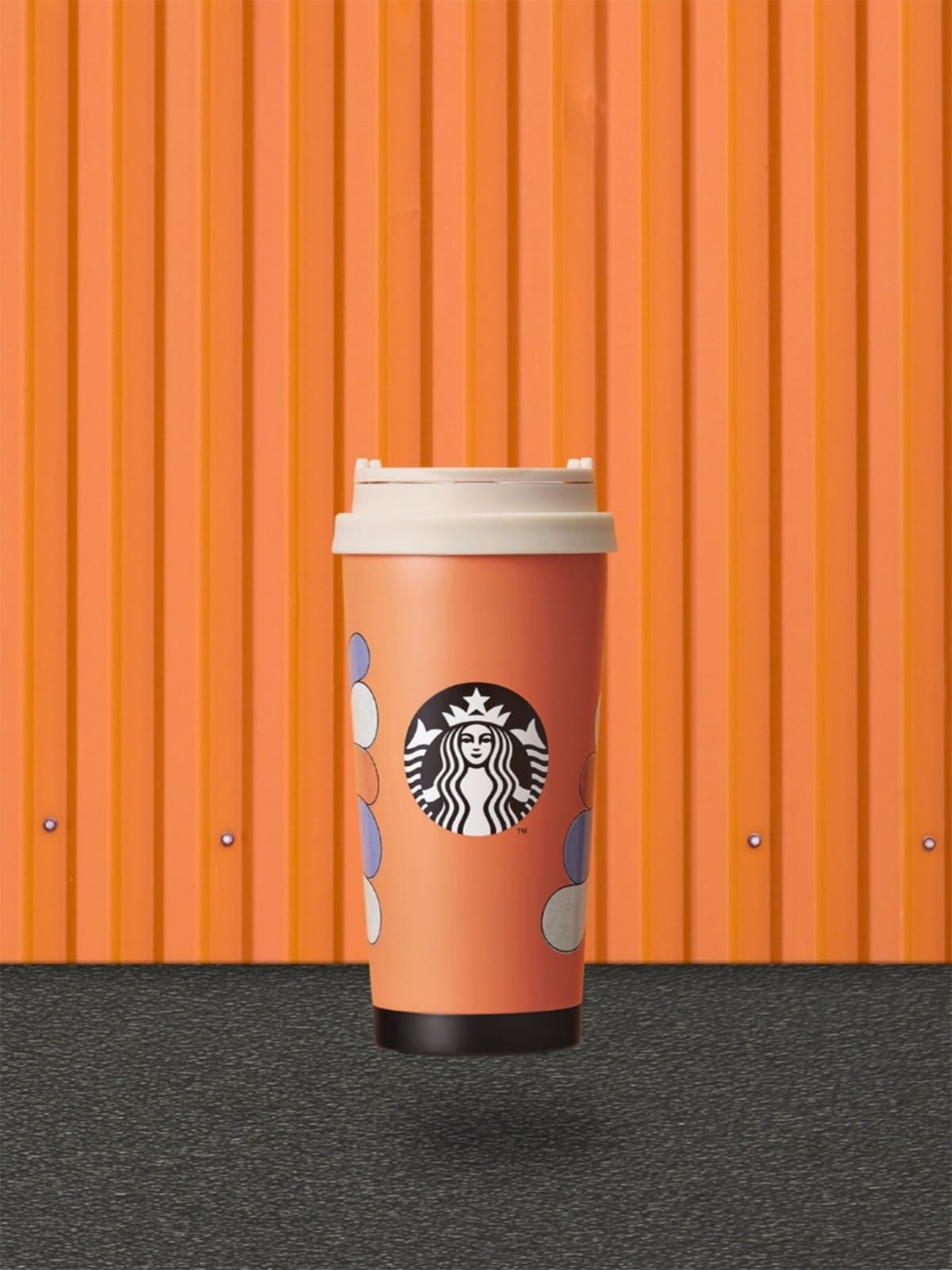 

Starbucks Halloween Collection Orange & White Printed Stainless Steel Glossy Mug 473 ml