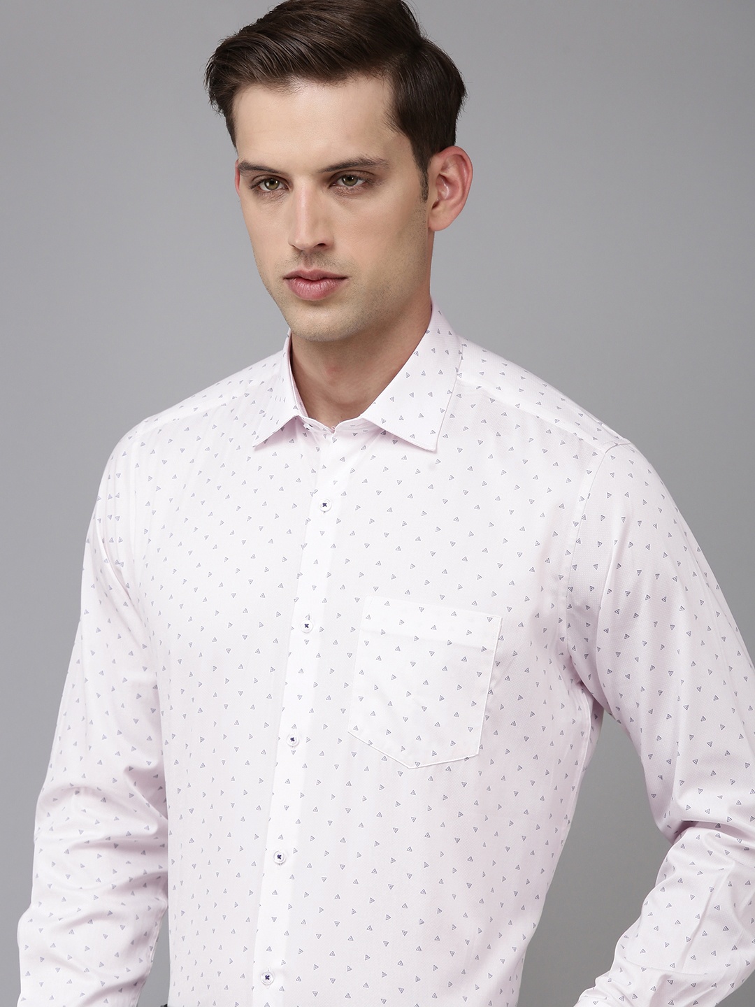 

Van Heusen Pure Cotton Custom Printed Formal Shirt, Pink