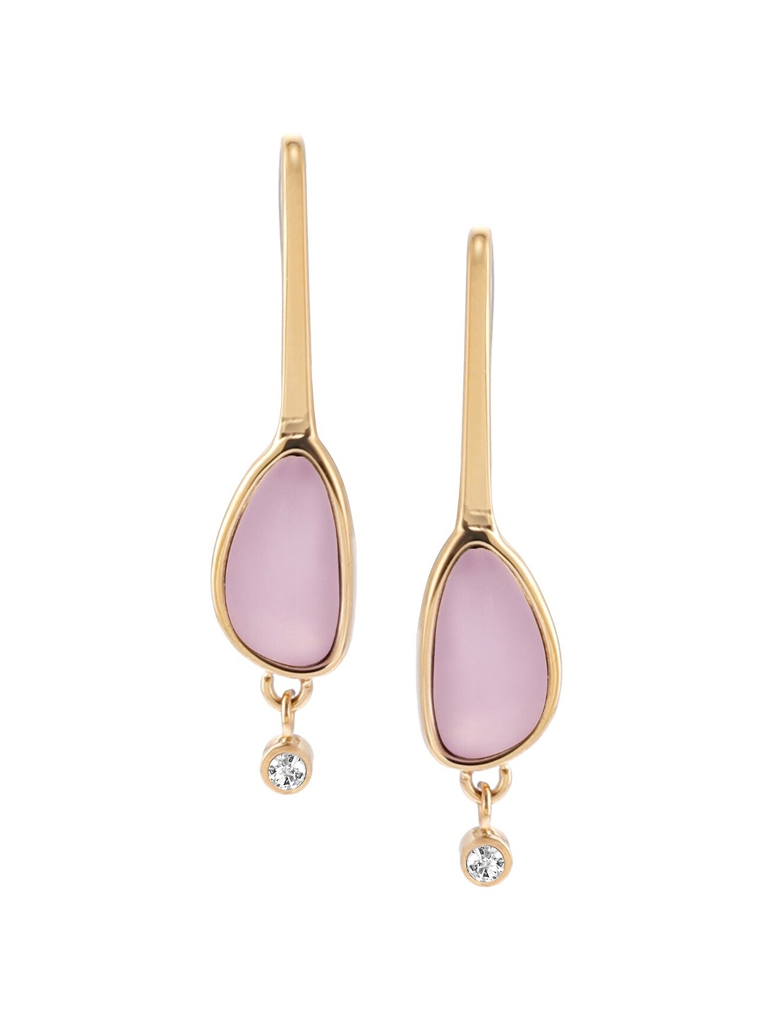 

SKAGEN Stone Studded Stainless Steel Drop Earrings, Silver