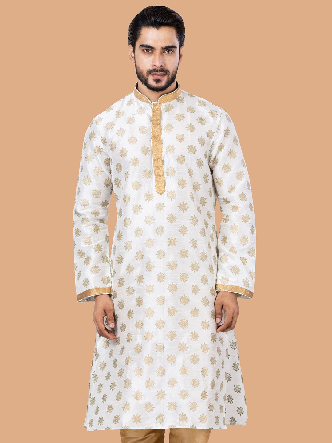 

ROOTED LIBAAS Men White Kurta