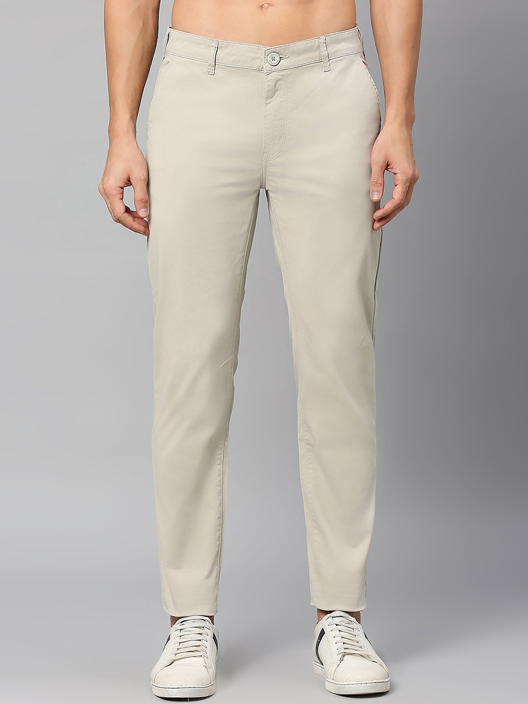 

Mast & Harbour Men Slim Fit Trousers, Grey