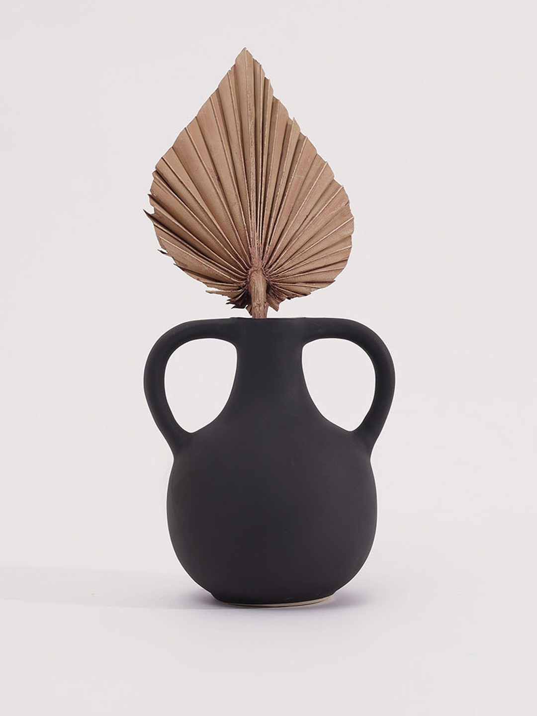 

PUREZENTO Black Ceramic Flower Vase