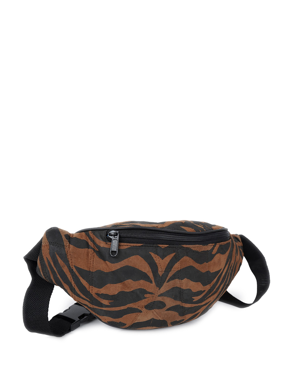 

CIMONI Men Leather Printed Waist Pouch, Brown