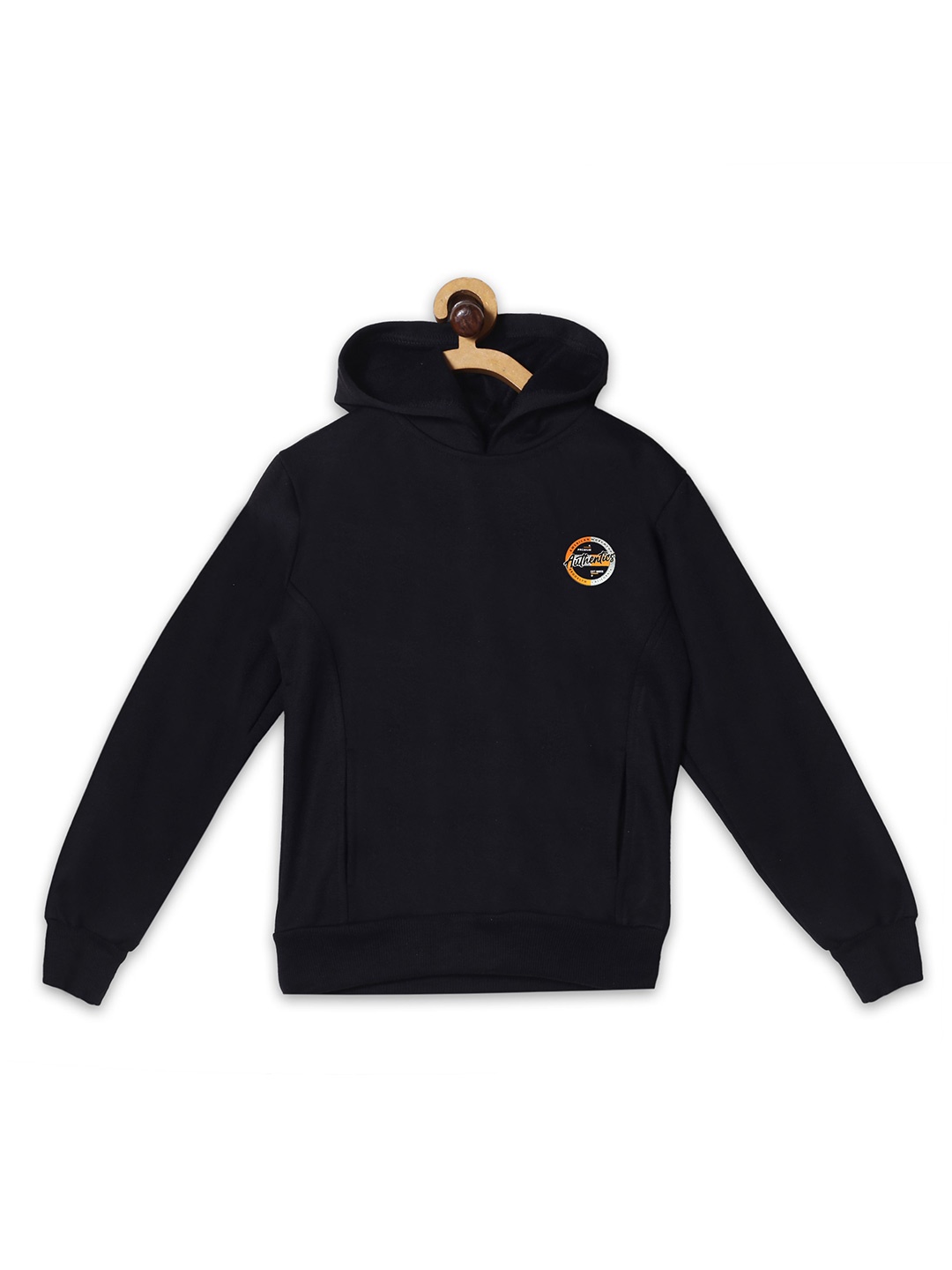 

Fashionable Kids Hooded Fleece Pullover, Black