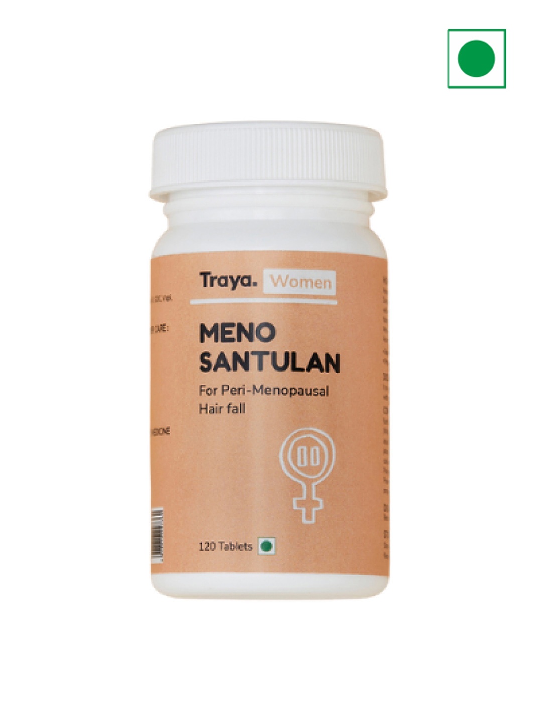 

Traya Meno Santulan for Peri-Menopausal Hair Fall - 120 Tablets, Pink