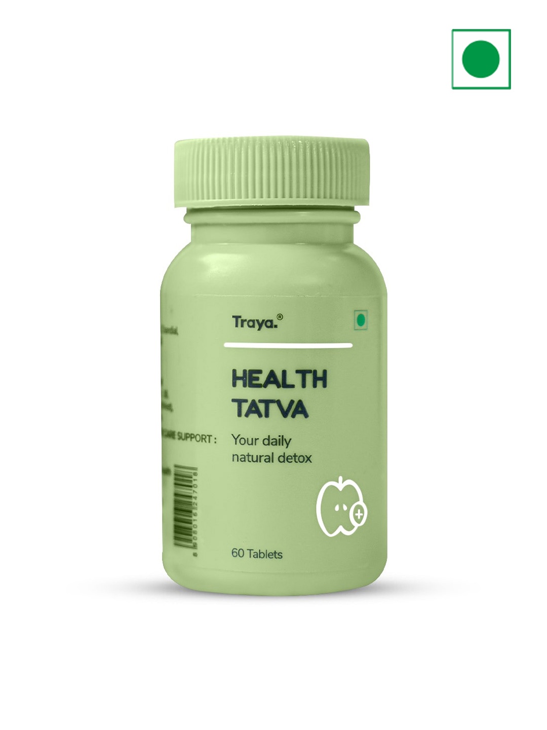 

Traya Health Tatva Tablets With Black Pepper & Hing For Daily Natural Detox - 60 Tablets, Green