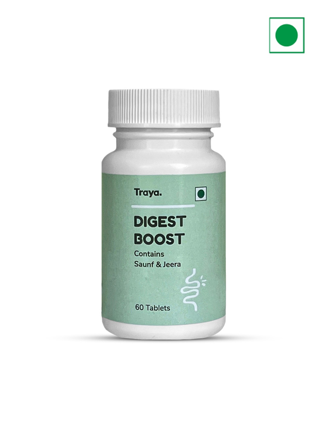 

Traya Digest Boost Tablets With Saunf & Jeera To Improve Appetite - 60 Tablets, Blue