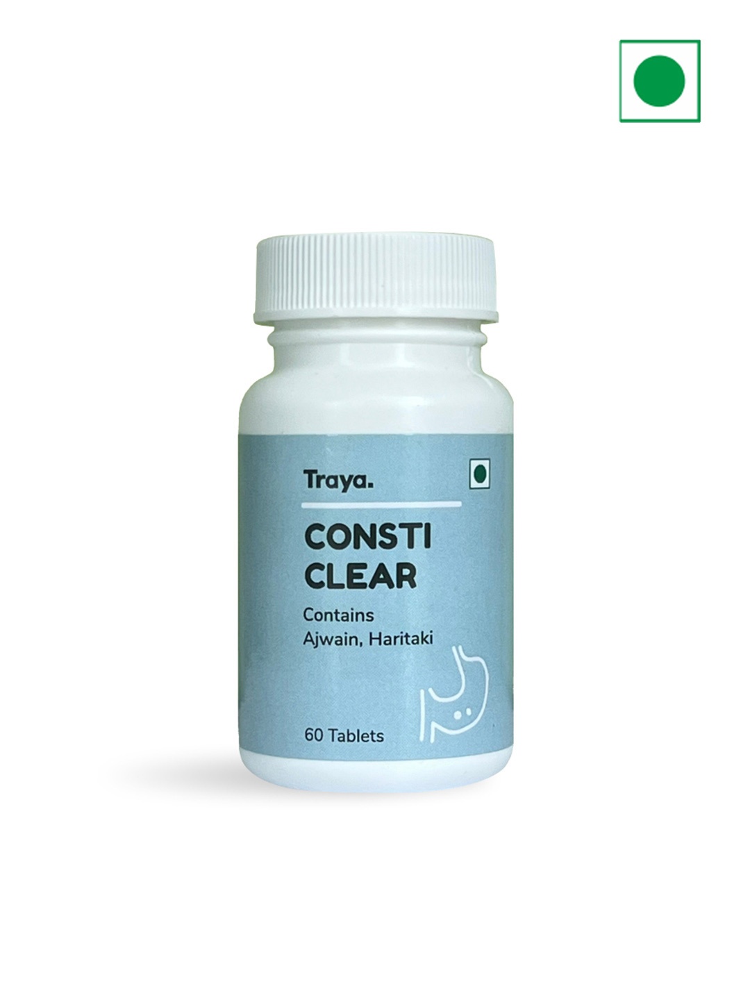 

Traya Consti Clear Tablets With Ajwain & Haritaki To Boost Metabolism & Digestion - 60 Pcs, Blue