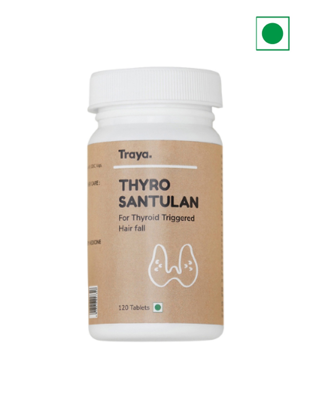 

Traya Thyro Santulan Tablets For Thyroid - 120 Tablets, Brown