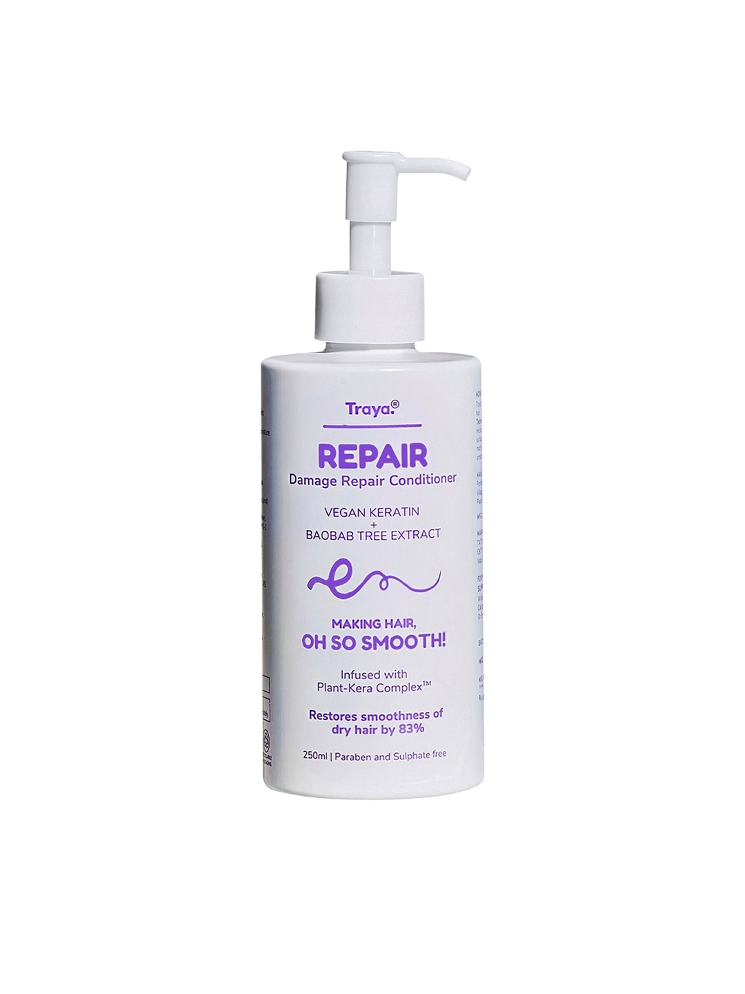 

Traya Repair Oh So Smooth Conditioner With Vegan Keratin & Baobab Tree Extract - 250ml, White