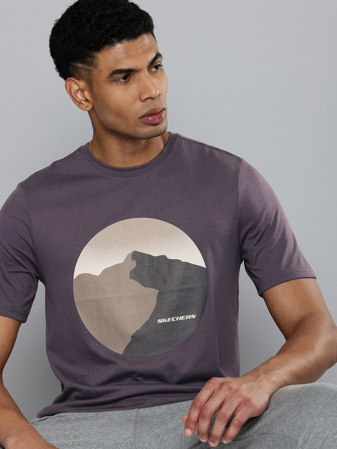 

Skechers Printed COOL OASIS T-shirt, Purple