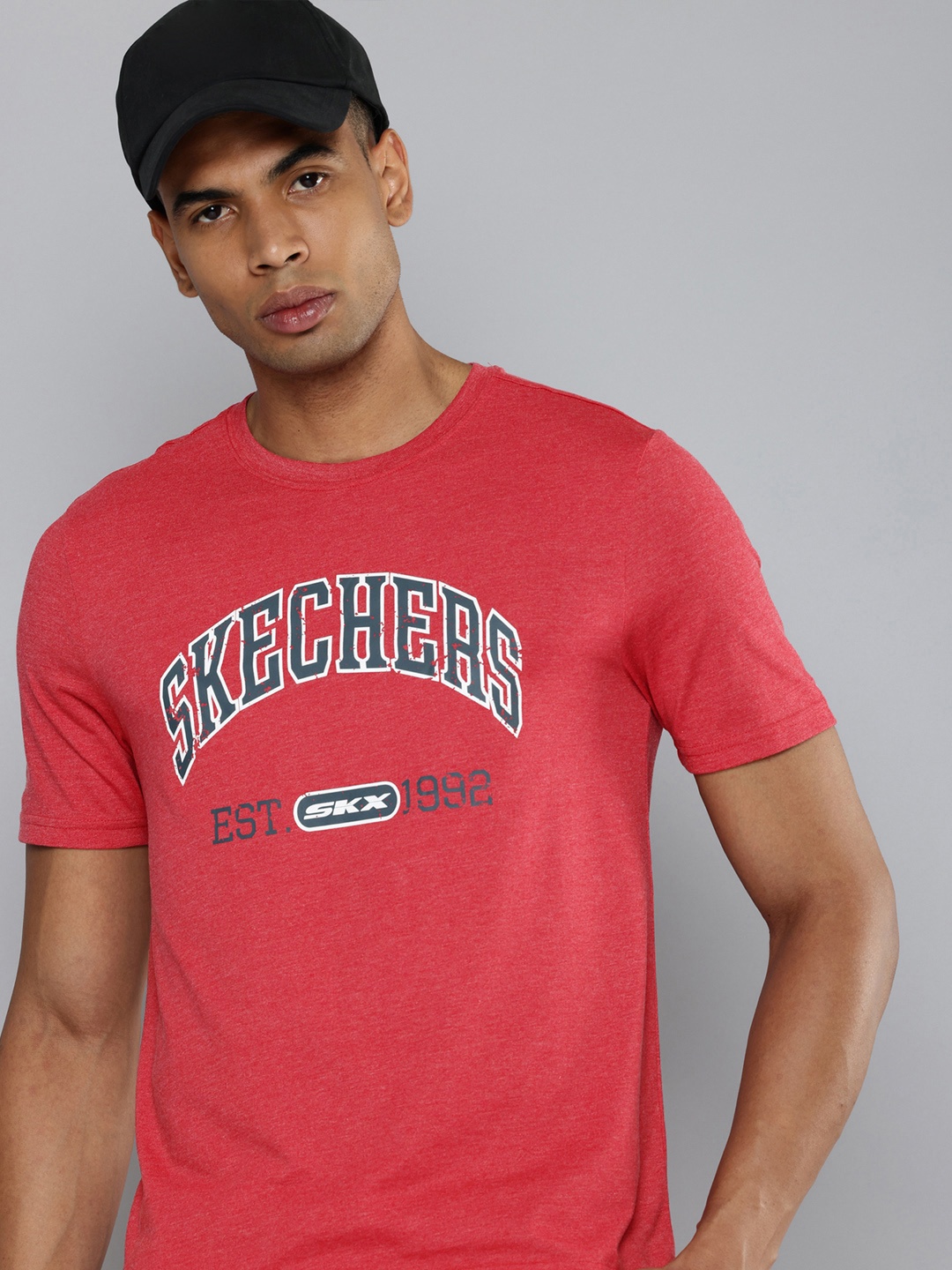 

Skechers Brand Logo Printed PRESTIGE T-shirt, Red