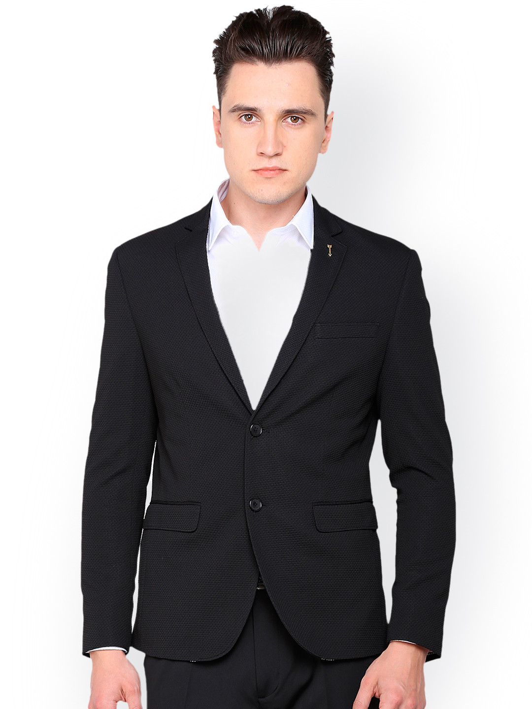 

Arrow Men Black Slim Fit Single Breasted Blazer