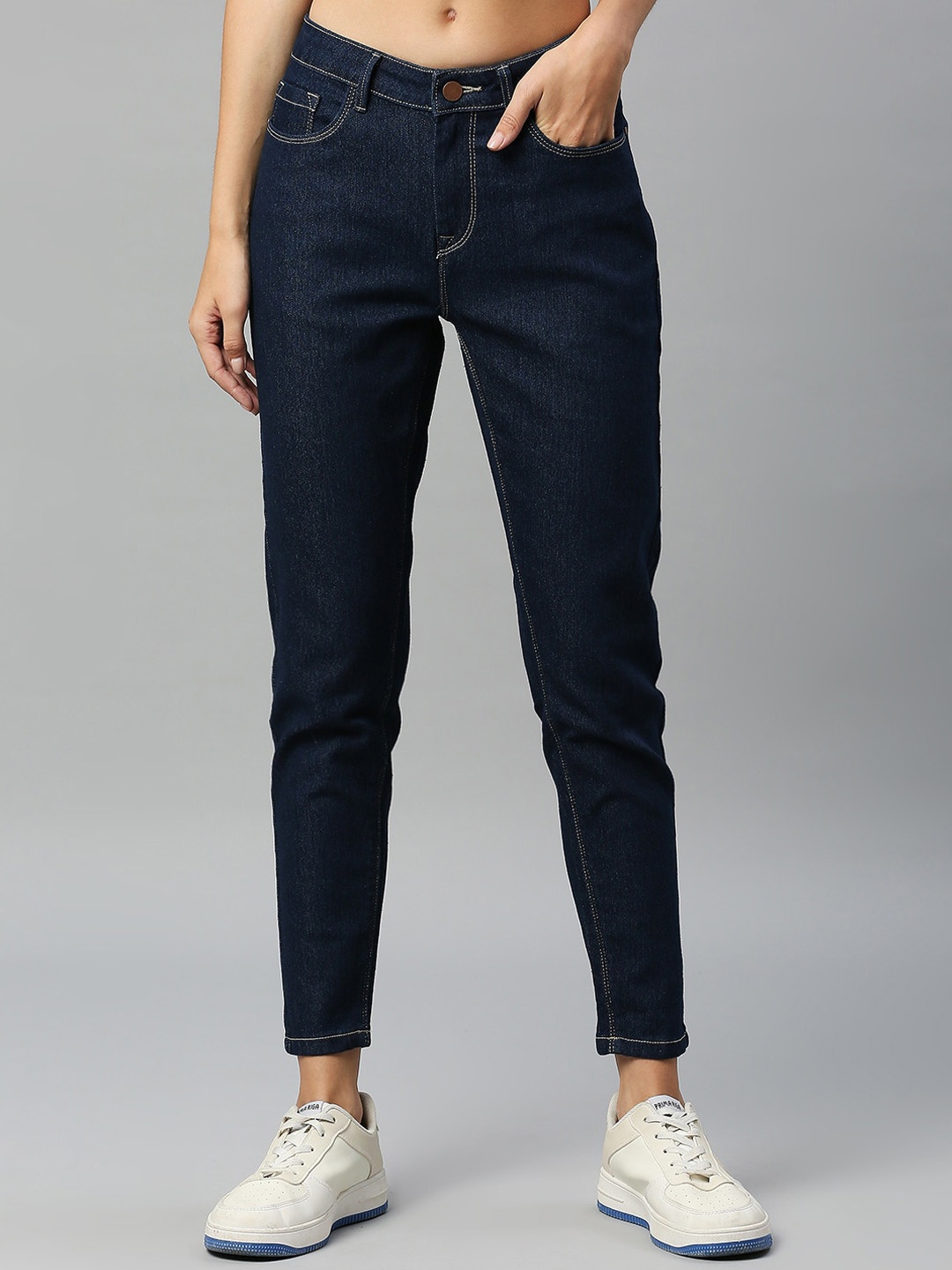 

Roadster Women Blue Skinny Fit Dark Shade Stretchable Jeans