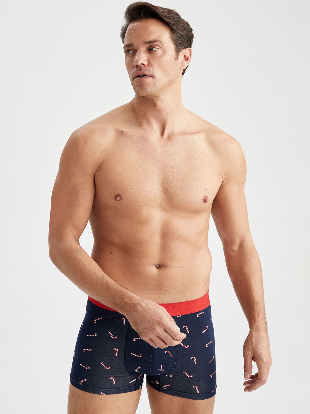

DeFacto Printed Inner Elastic Trunks 231324798-NV135, Navy blue