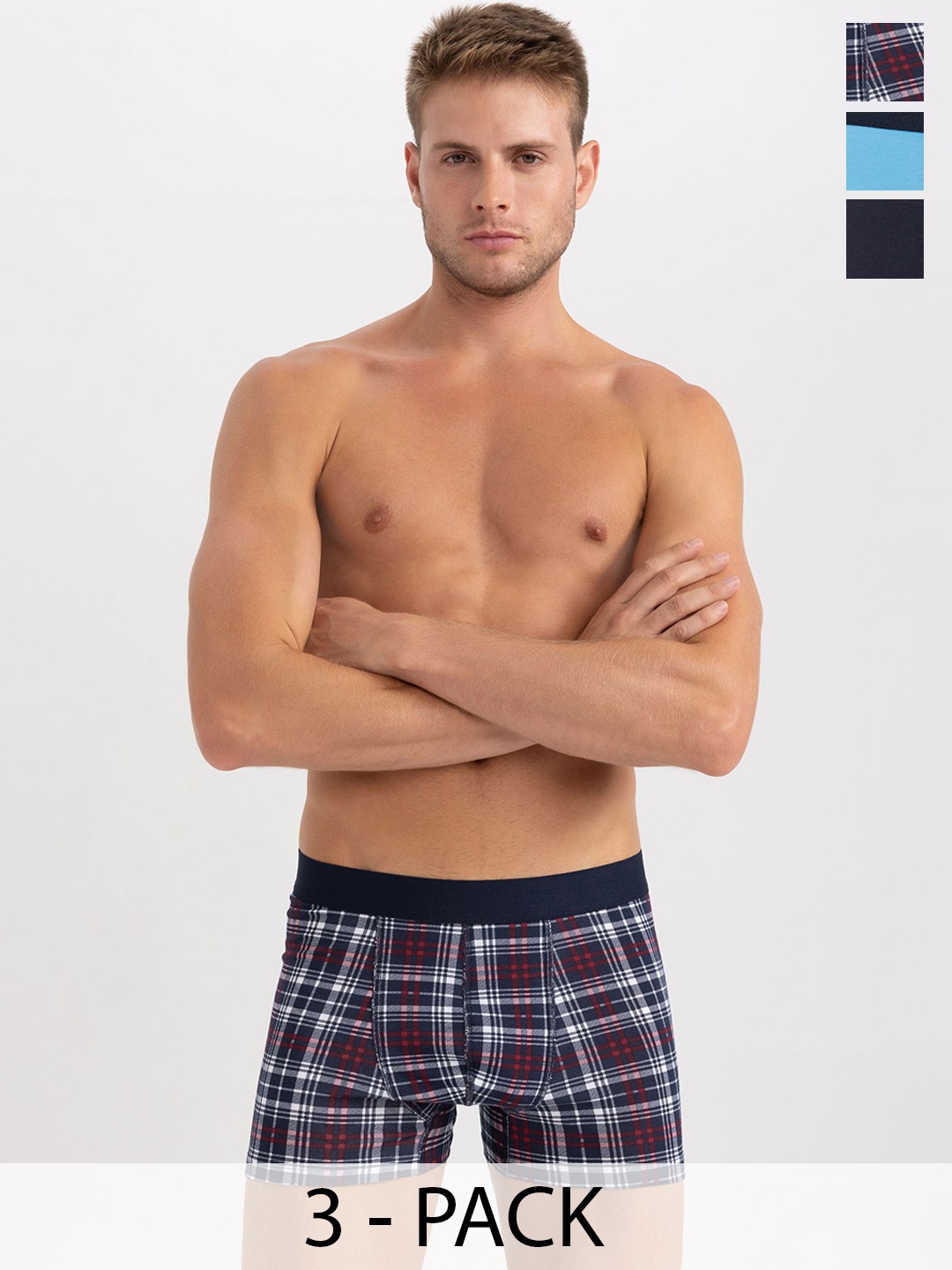 

DeFacto Pack Of 3 Mid Rise Trunks 232902588-NV135, Black