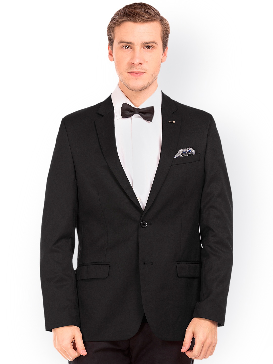 

Arrow Men Black Regular Fit Single Breasted Blazer