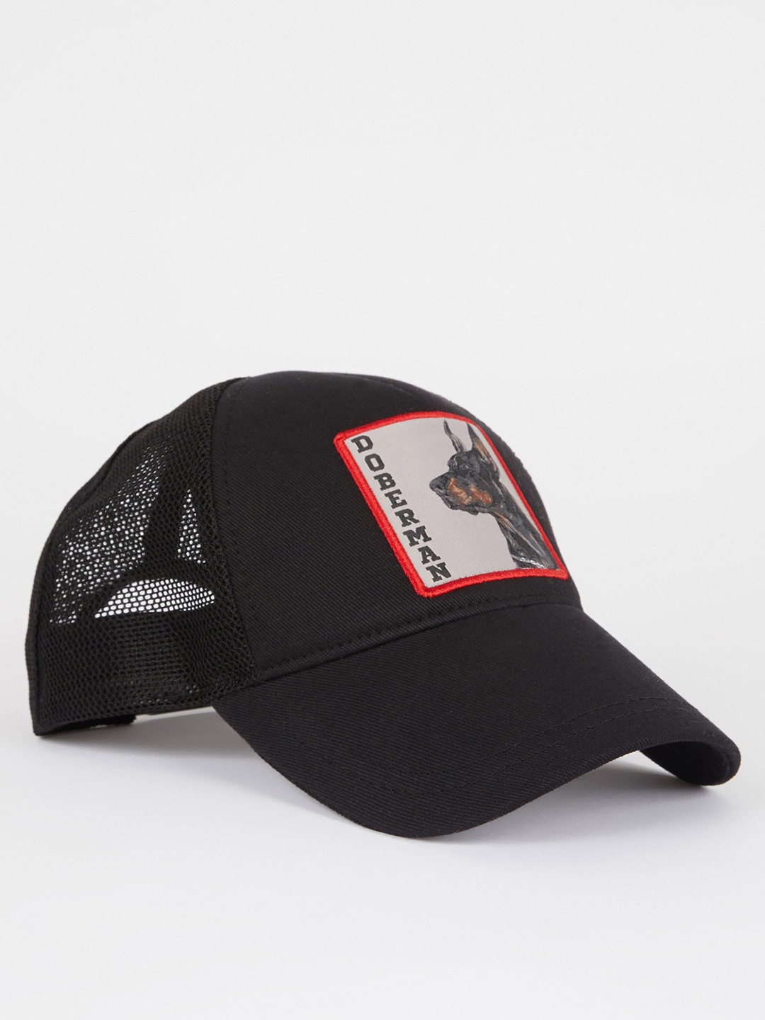 

DeFacto Men Printed Baseball Cap, Black