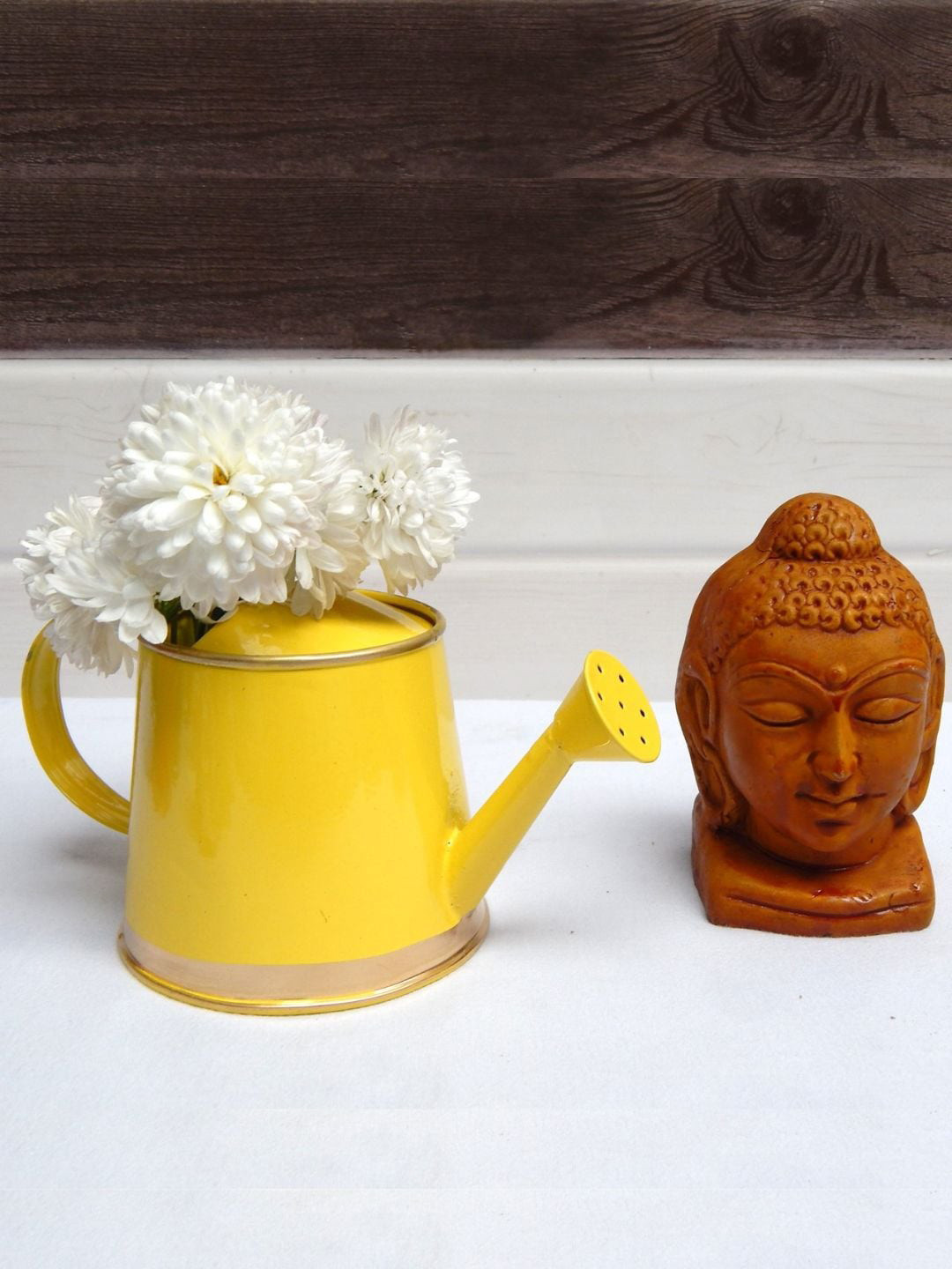 

ecofynd Yellow Metal Watering Can
