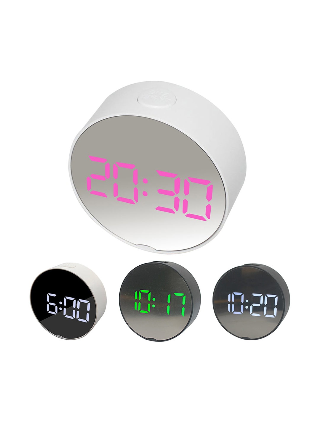 

Kuber Industries White Contemporary Alarm Clock