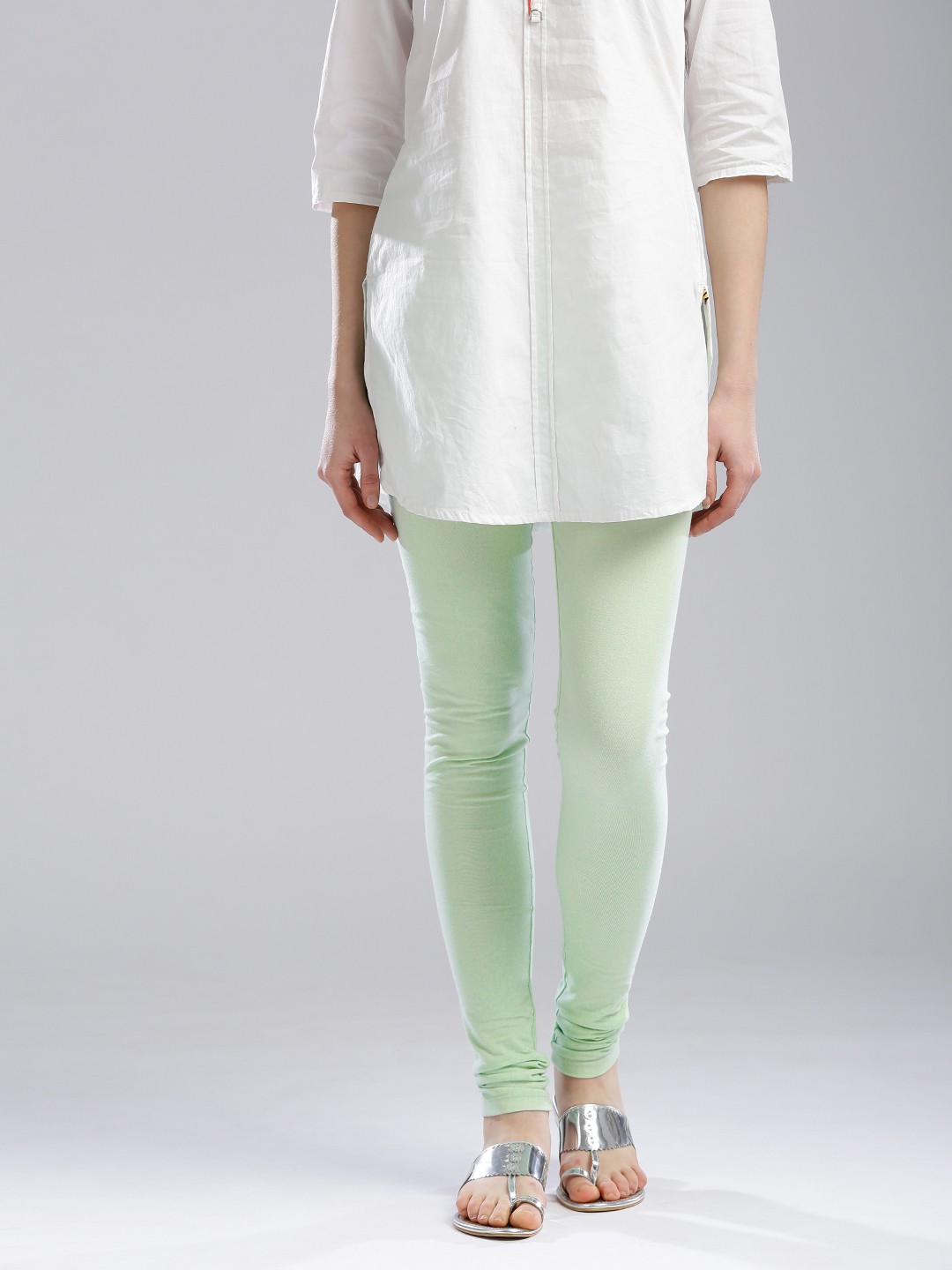 

W Green Churidar Leggings