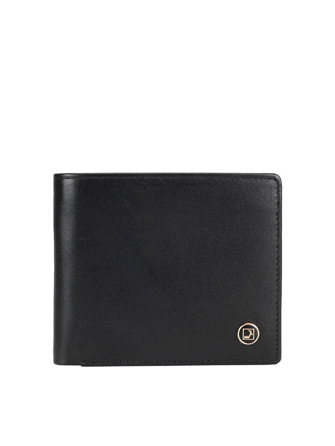 

Da Milano Men Leather Two Fold Wallet, Black