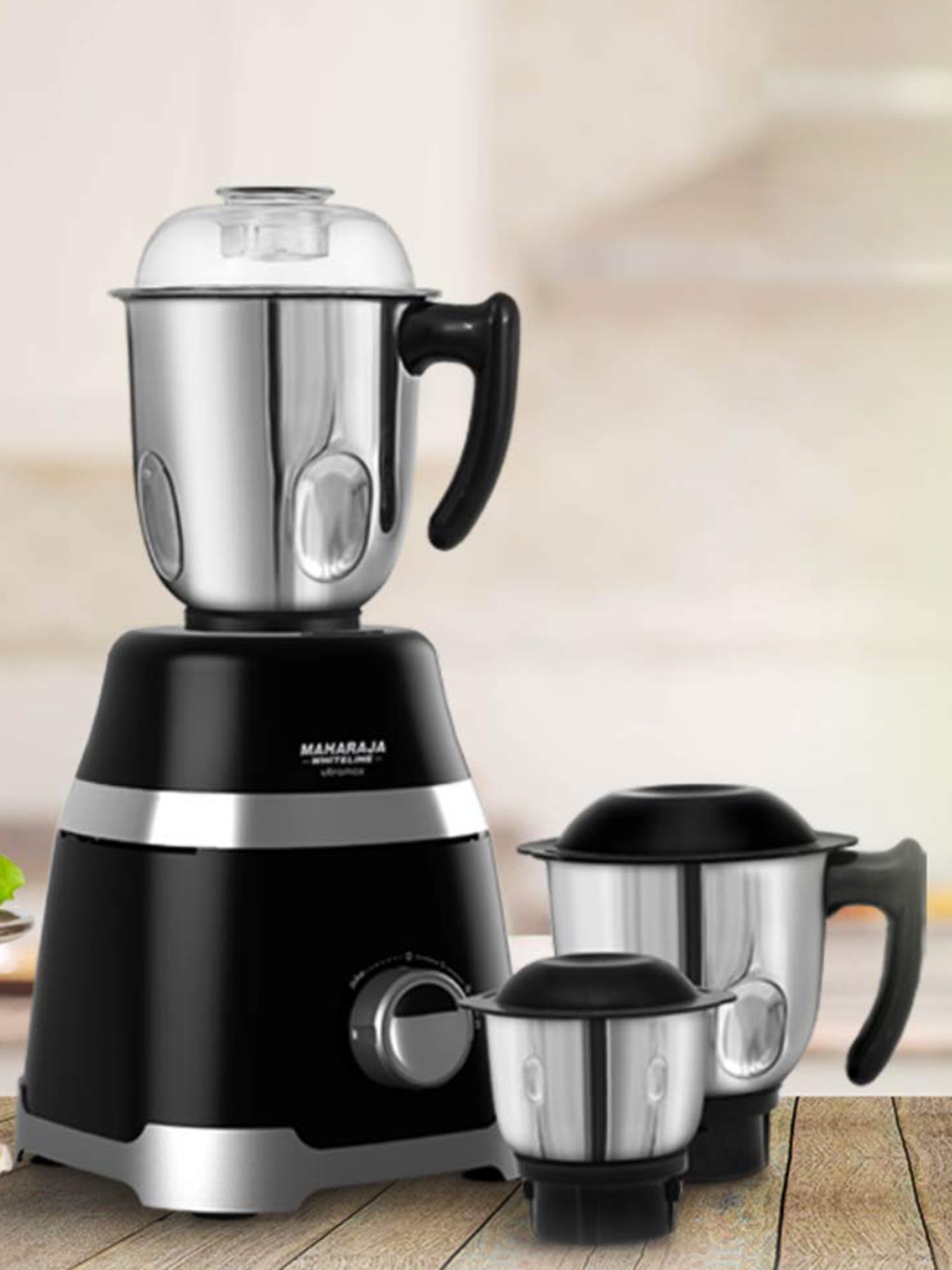 

MAHARAJA WHITELINE Black Ultra Max HD MX-220 1000W Juicer Mixer Grinder With 3 Jars